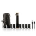 Aparat de tuns profesional reincarcabil cu accesorii Triher InnovaGoods, USB-C, 16 x 4 x 3 cm, negru