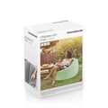 Fotoliu gonflabil cu LED multicolor si telecomanda Chight InnovaGoods, RGB, 64 x 104 x 99 cm, gri/transparent
