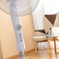 Ventilator cu picior InnovaGoods Freshinn, 45W, 40 x 41 x 138 cm, timer 2h, alb