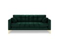 Canapea 2 locuri, Mamaia, Micadoni Home, GL, 152x92x75 cm, catifea, verde bottle