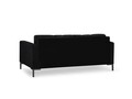 Canapea 3 locuri, Mamaia, Micadoni Home, BL, 177x92x75 cm, catifea, negru