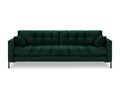 Canapea 4 locuri, Mamaia, Micadoni Home, BL, 217x92x75 cm, catifea, verde bottle