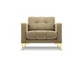 Fotoliu, Mamaia, Micadoni Home, GL, 87x92x75 cm, catifea, bej