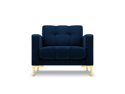 Fotoliu, Mamaia, Micadoni Home, GL, 87x92x75 cm, catifea, albastru regal