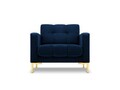 Fotoliu, Mamaia, Micadoni Home, GL, 87x92x75 cm, catifea, albastru regal