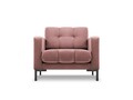 Fotoliu, Mamaia, Micadoni Home, BL, 87x92x75 cm, catifea, roz