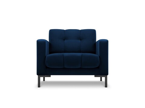 Fotoliu, Mamaia, Micadoni Home, BL, 87x92x75 cm, catifea, albastru regal