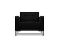 Fotoliu, Mamaia, Micadoni Home, BL, 87x92x75 cm, catifea, negru