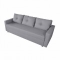 Canapea Extensibila Firenze Lux Grey 218x85x85cm + lada de depozitare, gri