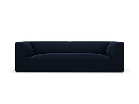 Canapea 3 locuri, Ruby, Micadoni Home, BL, 232x93x69 cm, catifea, albastru regal