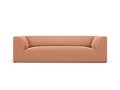 Canapea 3 locuri, Ruby, Micadoni Home, BL, 232x93x69 cm, catifea, roz
