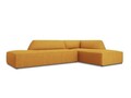 Coltar dreapta 4 locuri, Ruby, Micadoni Home, BL, fara cotiera, 273x180x69 cm, poliester, galben