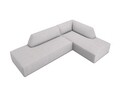 Coltar dreapta 4 locuri, Ruby, Micadoni Home, BL, fara cotiera, 273x180x69 cm, poliester, gri deschis
