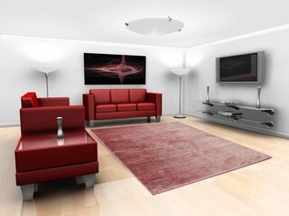 195x290 cm, Rosu/Roz