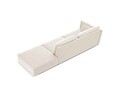 Canapea 4 locuri cotiera dreapta, Kaelle, Micadoni Home, BL, 264x110x85 cm, catifea, bej deschis