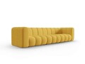 Canapea 5 locuri, Lupine, Micadoni Home, BL, 318x87x70 cm, poliester chenille, galben