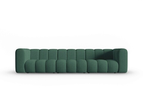 Canapea 5 locuri, Lupine, Micadoni Home, BL, 318x87x70 cm, poliester chenille, verde