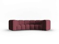 Canapea semirotunda 3 locuri, Lupine, Micadoni Home, BL, 322x135x70 cm, poliester chenille, bordo