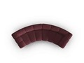 Canapea semirotunda 3 locuri, Lupine, Micadoni Home, BL, 322x135x70 cm, poliester chenille, bordo