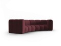Canapea semirotunda 3 locuri, Lupine, Micadoni Home, BL, 322x135x70 cm, poliester chenille, bordo