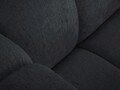 Canapea semirotunda 3 locuri, Lupine, Micadoni Home, BL, 322x135x70 cm, poliester chenille, negru