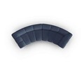 Canapea semirotunda 3 locuri, Lupine, Micadoni Home, BL, 322x135x70 cm, poliester chenille, albastru