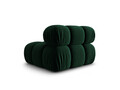 Modul canapea 1 loc fara cotiere, Bellis, Micadoni Home, BL, 94x94x70 cm, catifea, verde bottle
