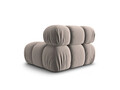 Modul canapea 1 loc fara cotiere, Bellis, Micadoni Home, BL, 94x94x70 cm, catifea, bej