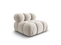 Modul canapea 1 loc fara cotiere, Bellis, Micadoni Home, BL, 94x94x70 cm, catifea, bej deschis