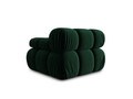 Modul canapea dreapta 1 loc, Bellis, Micadoni Home, BL, 94x94x70 cm, catifea, verde bottle