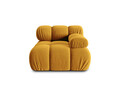 Modul canapea dreapta 1 loc, Bellis, Micadoni Home, BL, 94x94x70 cm, catifea, galben