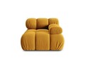 Modul canapea dreapta 1 loc, Bellis, Micadoni Home, BL, 94x94x63 cm, catifea, galben