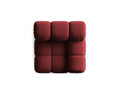 Modul canapea dreapta 1 loc, Bellis, Micadoni Home, BL, 94x94x70 cm, catifea, rosu inchis