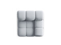 Modul canapea dreapta 1 loc, Bellis, Micadoni Home, BL, 94x94x70 cm, catifea, albastru deschis