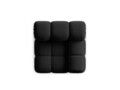 Modul canapea dreapta 1 loc, Bellis, Micadoni Home, BL, 94x94x70 cm, catifea, negru
