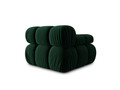 Modul canapea stanga 1 loc, Bellis, Micadoni Home, BL, 94x94x70 cm, catifea, verde bottle