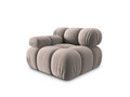 Modul canapea stanga 1 loc, Bellis, Micadoni Home, BL, 94x94x70 cm, catifea, bej