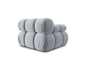 Modul canapea stanga 1 loc, Bellis, Micadoni Home, BL, 94x94x70 cm, catifea, albastru deschis