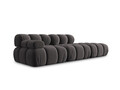 Canapea modulara dreapta 4 locuri, Bellis, Micadoni Home, BL, 282x94x70 cm, catifea, gri inchis