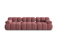 Canapea modulara 3 locuri, Bellis, Micadoni Home, BL, 282x94x70 cm, catifea, roz