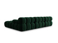 Canapea modulara 4 locuri, Bellis, Micadoni Home, BL, 282x188x70 cm, catifea, verde bottle