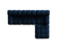 Canapea modulara 4 locuri, Bellis, Micadoni Home, BL, 282x188x70 cm, catifea, albastru regal
