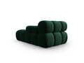 Sezlong living dreapta 1 loc, Bellis, Micadoni Home, BL, 155x94x70 cm, catifea, verde bottle
