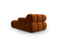Sezlong living dreapta 1 loc, Bellis, Micadoni Home, BL, 155x94x70 cm, catifea, caramiziu