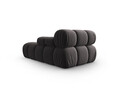 Sezlong living dreapta 1 loc, Bellis, Micadoni Home, BL, 155x94x70 cm, catifea, gri inchis