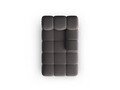 Sezlong living dreapta 1 loc, Bellis, Micadoni Home, BL, 155x94x70 cm, catifea, gri inchis