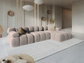 Coltar modular dreapta 4 locuri, Bellis, Micadoni Home, BL, 282x155x70 cm, catifea, bej