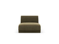 Modul canapea 1 loc fara cotiere, Miley, Micadoni Home, BL, 85x75x74 cm, catifea, verde