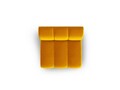 Modul canapea 1 loc fara cotiere, Lupine, Micadoni Home, BL, 90x87x70 cm, catifea, galben