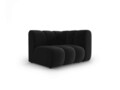 Modul canapea dreapta 1 loc, Lupine, Micadoni Home, BL, 114x87x70 cm, catifea, negru